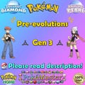 Shiny Non-shiny Gen 3 Pre-evolutions 6IV - Pokémon Brilliant Diamond Shining Pearl HOME (100% Legal) product logo
