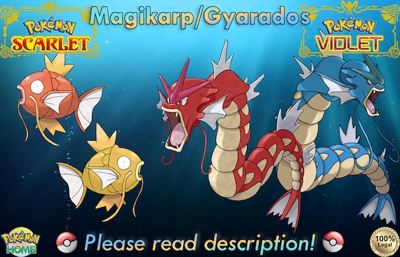 Shiny/non-shiny Magikarp/gyarados 6IV Pokémon Scarlet/violet 
