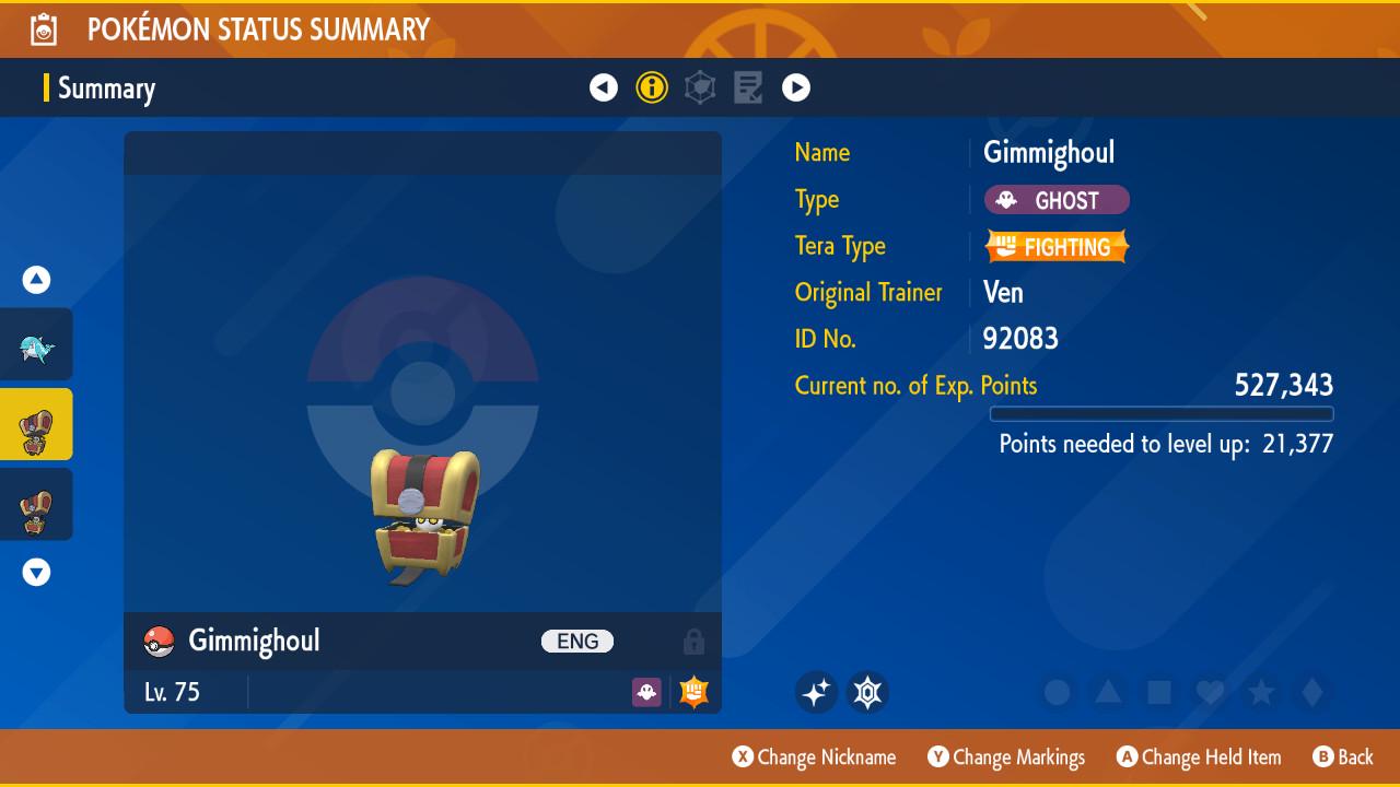 Shiny/Non-shiny Gimmighoul/Gholdengo 6IV - Pokémon Scarlet/Violet (100% legaal)