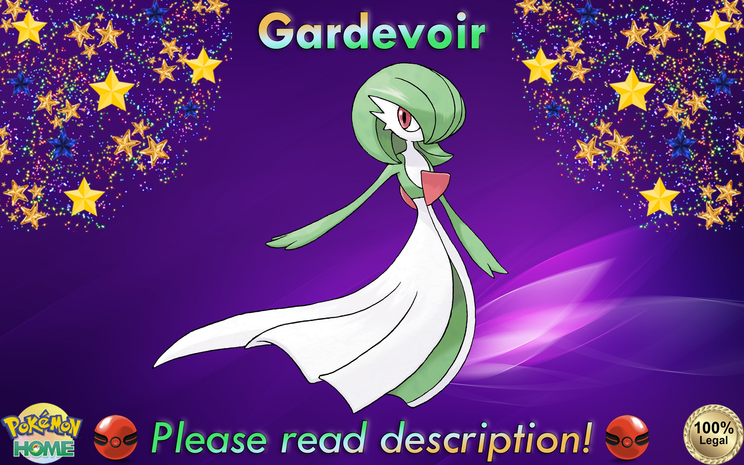 Download Magical Mega Gardevoir Under A Full Moon Wallpaper