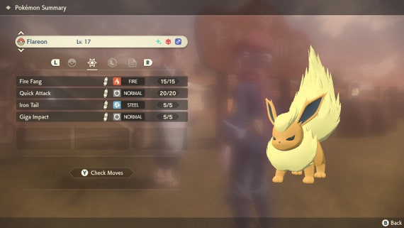 Pokemon Legends Arceus Shiny Alpha Eevee Max Effort Levels 6IV-EV