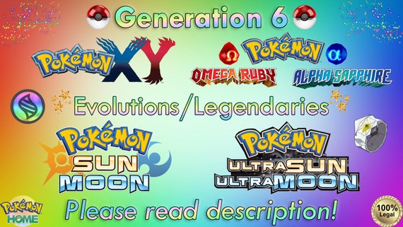 Pokemon Gen 6 - Generation 6 Chart