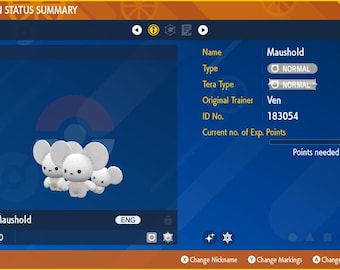 Maushold for Champions Battle Ready - Pokémon HOME (100% Legal)