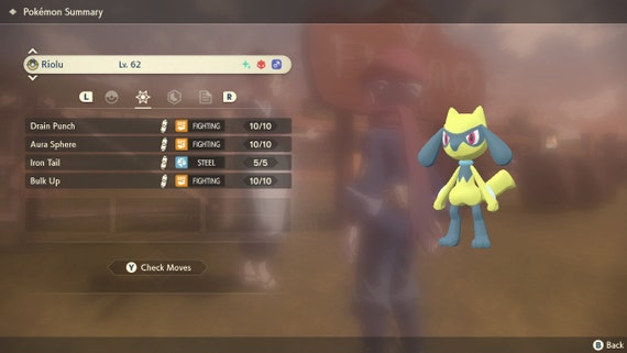 Shiny/non-shiny Riolu/lucario 6IV Brilliant Diamond/shining -  Israel