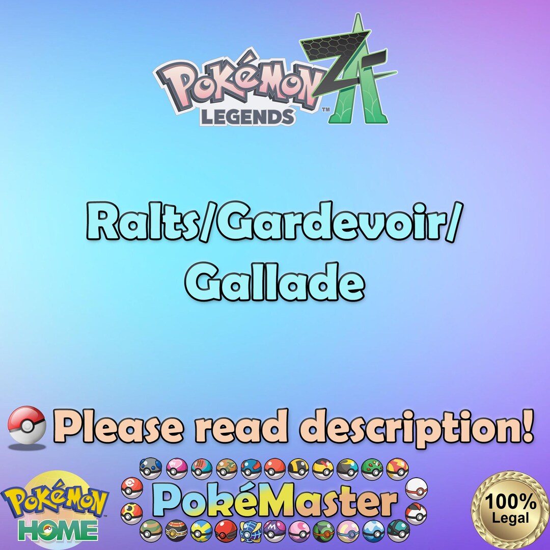 Shiny Non-shiny Alpha Ralts Gardevoir Gallade 6IV - Pokémon Legends: Z ...