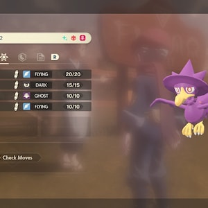 Shiny/Non-shiny Murkrow/Honchkrow Alpha 6IV/EV - Legends Arceus (100% Légal)