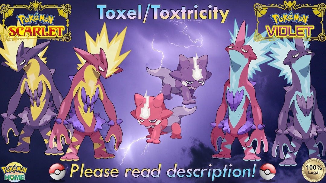 Shiny Toxel/Toxtricity 6 IV - Pokemon Sword/Shield