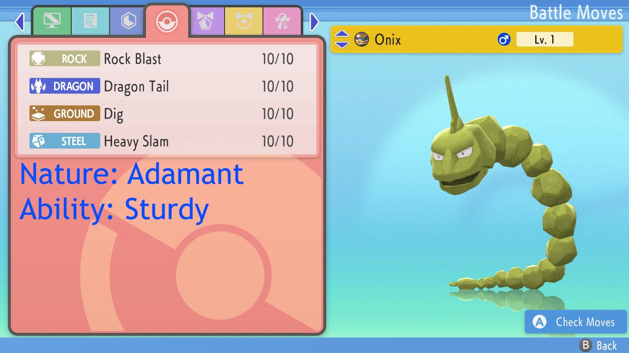 Shiny ONIX 6IV // Pokemon Brilliant Diamond & Shining Pearl // -   Denmark