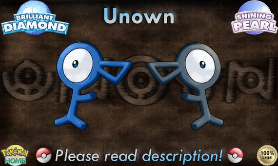 Shiny UNOWN A, B, E, H, I, N, O, P, R, S, T, U, Y (SUPER RARE)- Pokemon Go