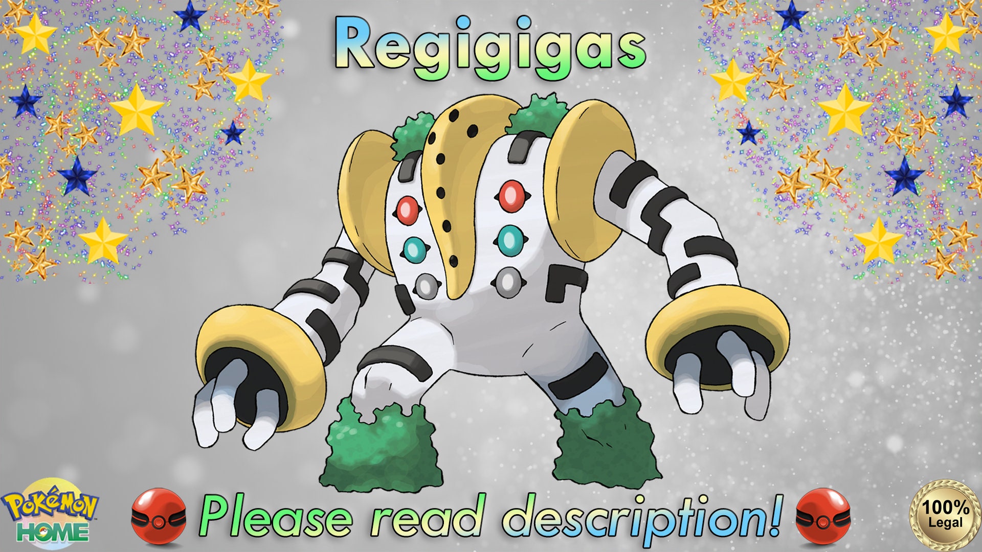 Pokemon Action Figure Normal Type Regigigas Cartoon Figure Model Desktop  Ornament Toys Children Gifts