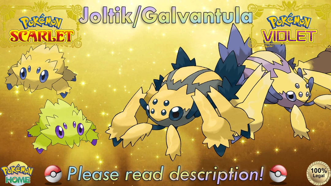 Shiny/nonshiny Joltik/galvantula 6IV Pokémon Scarlet/violet 100 Legal