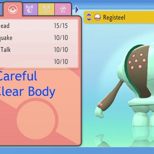 Registeel 6IV brillant/non brillant - Diamant brillant/Perle brillante (100 % légal)