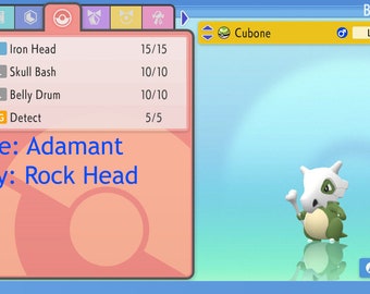 Shiny/Non-shiny Cubone/Marowak 6IV - Brilliant Diamond/Shining Pearl (100% Legal)