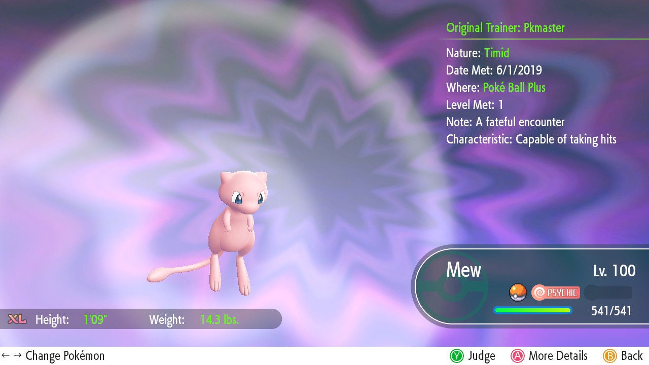 Mew Shiny Level 15 Pokémon Lets Go Pikachu Eevee Battle Ready 6 - Foto 8