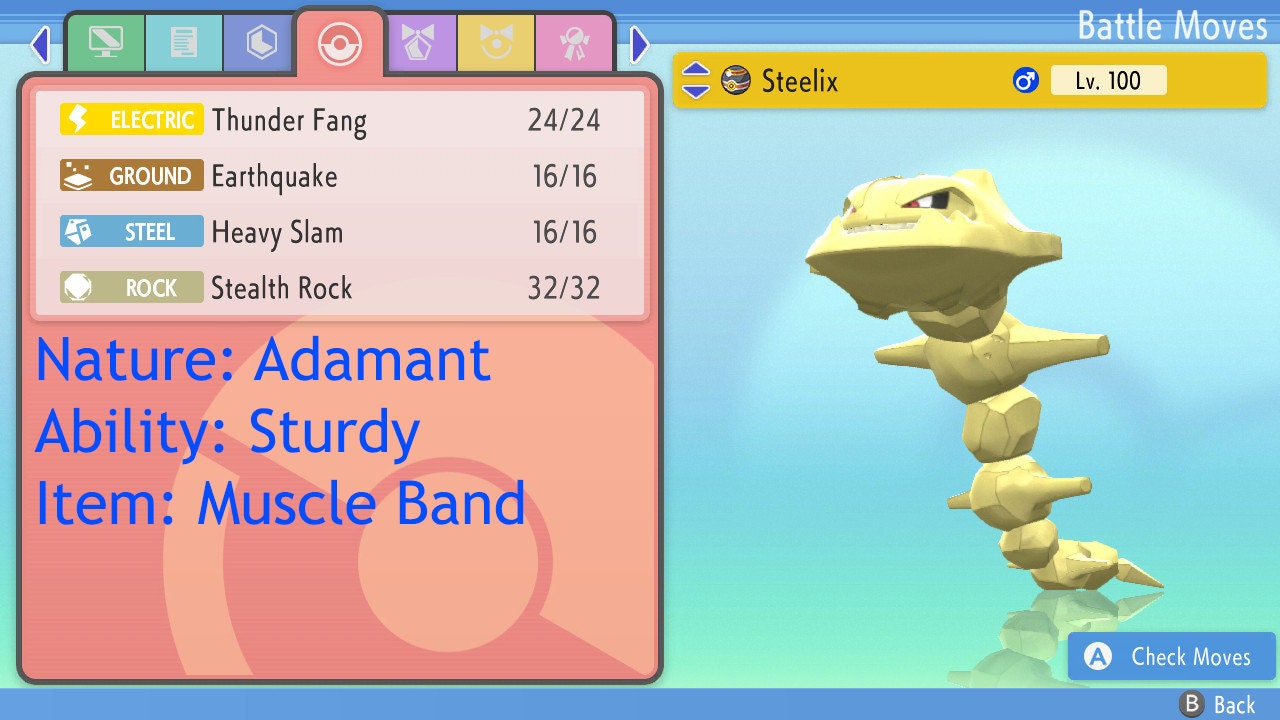 6IV Shiny Onix Pokemon Brilliant Diamond Shining Pearl 