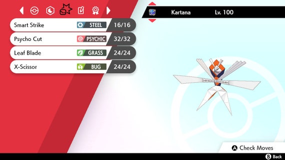 Shiny Kartana 6IV Pokemon S/M US/UM Sword/shield Fast -  Sweden