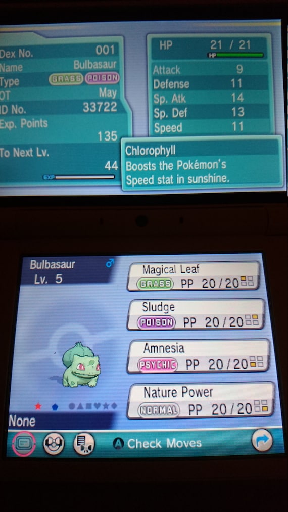 Pokemon Sword and Shield Shiny Bulbasaur 6IV-EV Trained