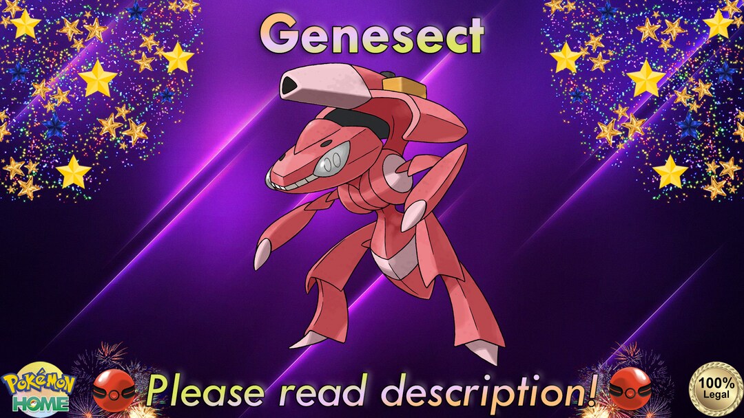 Pokemon Sword and Shield // 6IV Shiny GENESECT Event Mythical