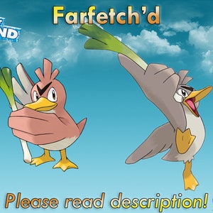 Farfetch'd Pokémon Iron on Patch/ Generation 1 Pokémon