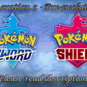 Shiny Gen 5 Pre-evolutions Pokemon Sword/Shield Switch | Etsy Shiny Litwick Evolutions