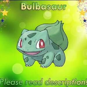 Shiny Bulbasaur/Venusaur 6IV - X/Y OR/AS S/M US/UM Let's Go Sword/Shield