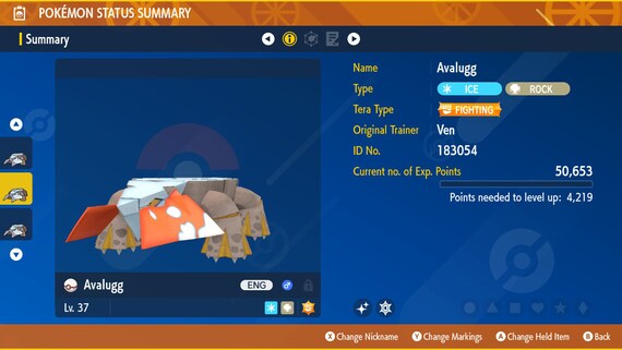 Shiny/non-shiny Hisuian Avalugg 6IV - Pokmon Scarlet/violet (100% Legal) - Etsy Shiny/non-shiny Hisuian Avalugg 6IV - Pokmon Scarlet/violet (100% Legal) - Etsy
