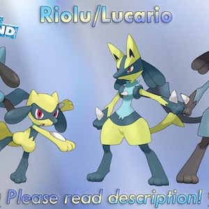 Shiny Lucario 8-bit Plush 