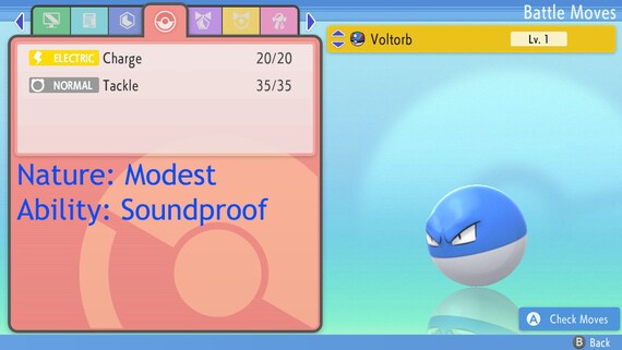 Shiny VOLTORB 6IV // Pokemon Brilliant Diamond & Shining Pearl 