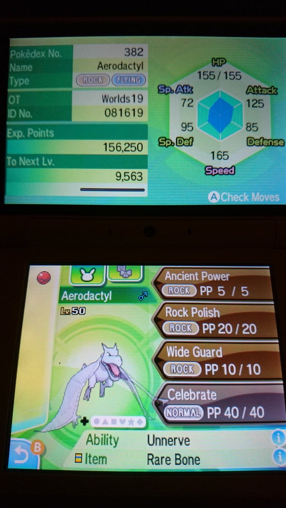 Ultra Shiny 6IV AERODACTYL // Pokemon Sword and Shield // -  Israel