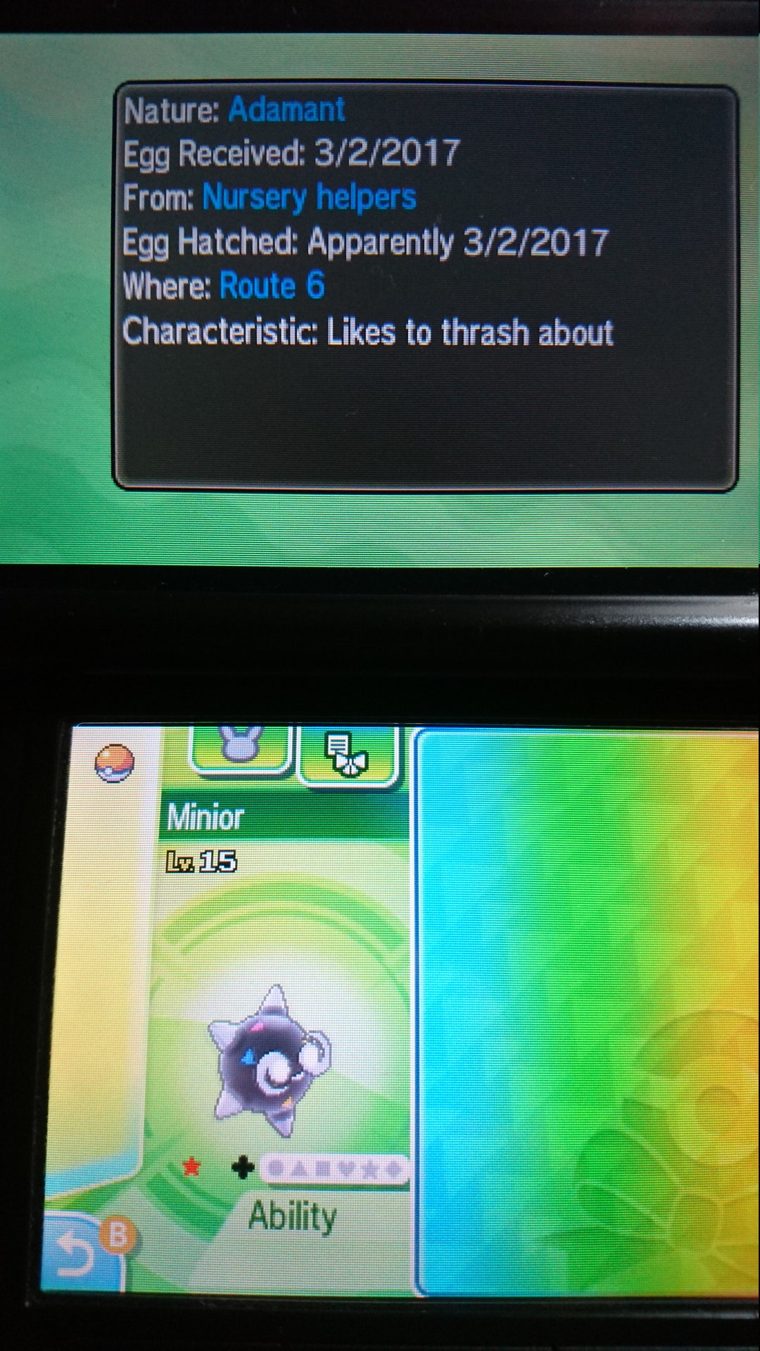 Shiny/nonshiny Minior all Cores/colors 6IV HOME Transfer ONLY from Sun