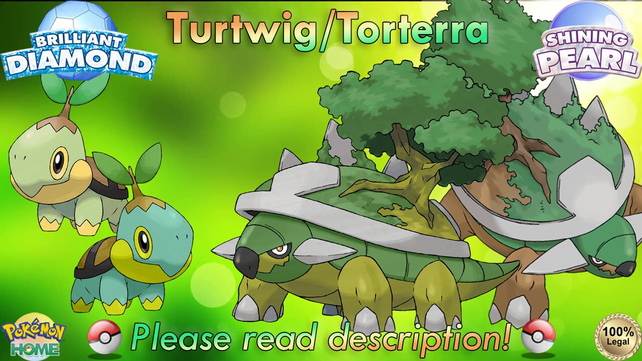 Shiny/non-shiny Turtwig/torterra 6IV Brilliant - Etsy