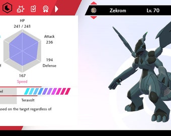 Shiny Zekrom 6IV Pokemon X/Y OR/AS S/M Us/um Sword/shield -  Denmark