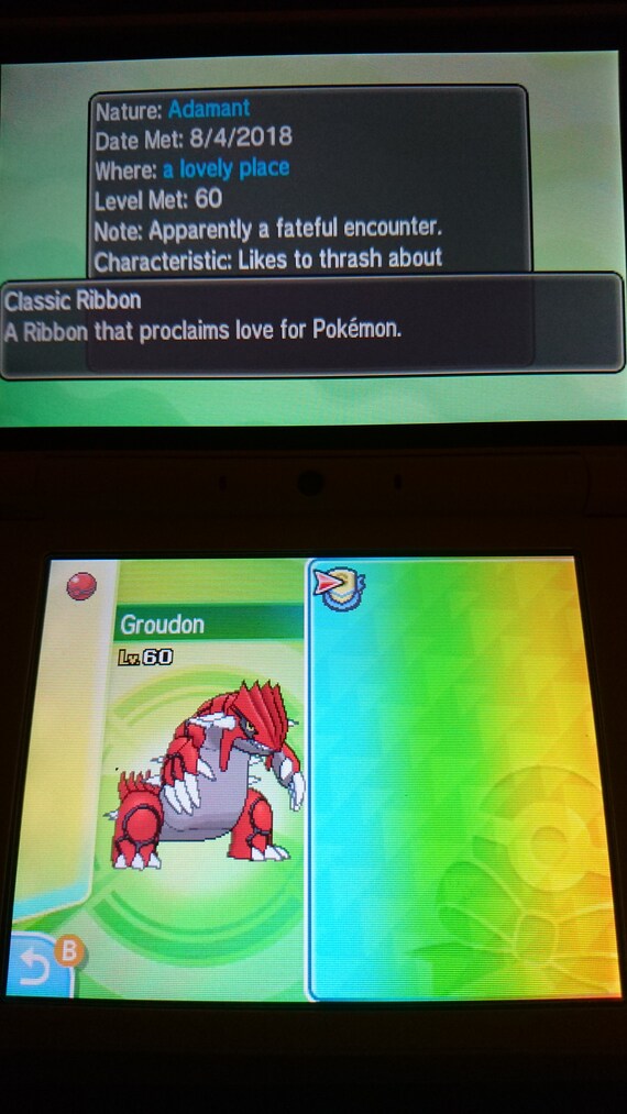 Groudon Legendary Pokemon Stamp