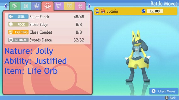 Shiny/non-shiny Riolu/lucario 6IV Brilliant Diamond/shining -  Israel