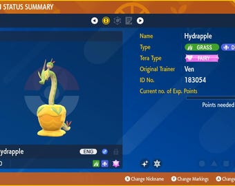 Hydrapple for Champions Battle Ready - Pokémon HOME (100% Legal)
