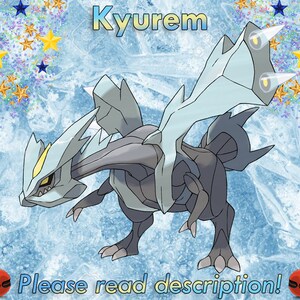 Zekrom, Reshiram & shiny Kyurem Pokemon X, Y, Omega Ruby & Alpha