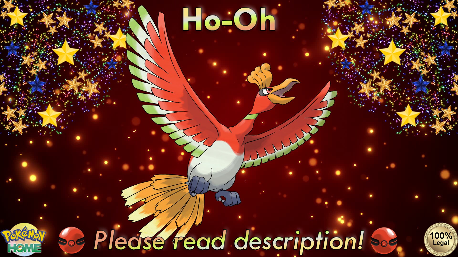 Pokemon Sword & Shield / Event Shiny Legendary Ho-oh Lugia