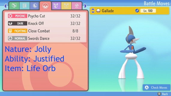 GARDEVOIR - Ultra Shiny / Normal / Egg - 6IV - Pokemon Sword & Shield SWSH