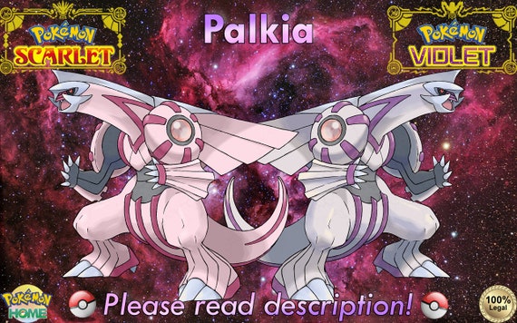 Pokemon Scarlet and Violet Shiny Palkia 6IV-EV Trained