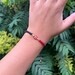 Red and black evil eye bracelet Clearance