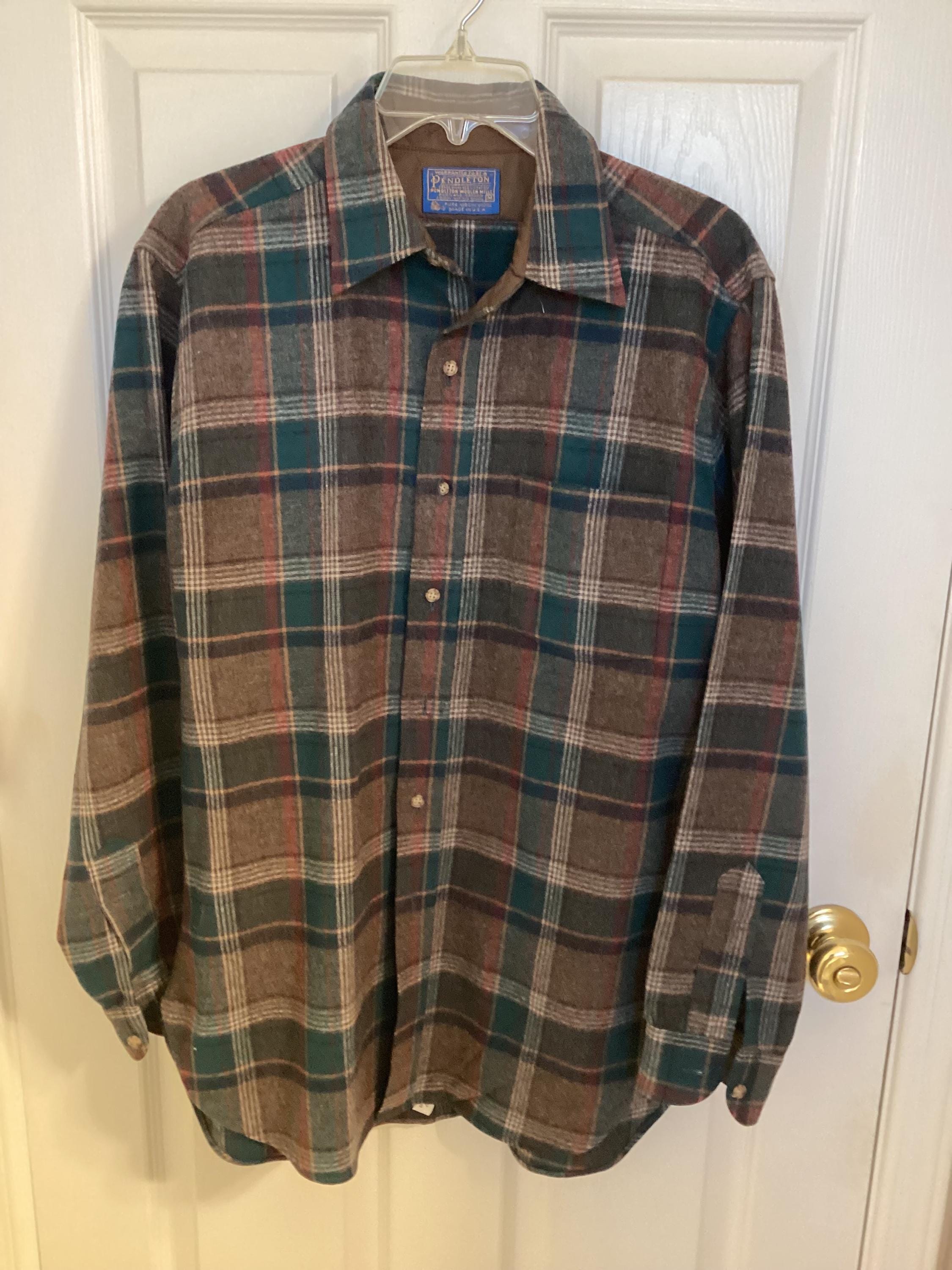 Pendleton ウール フランネルシャツジャケット Pendleton ウールジャケット M Shop Men's Quilted Wool Shirt Jacket