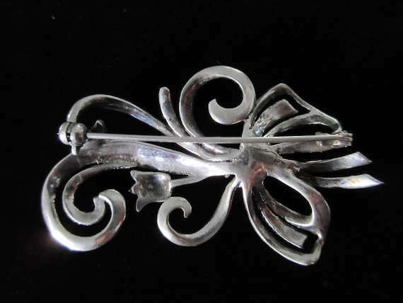 Vintage Sterling Silver Marcasite Art Deco/Art No… - image 3