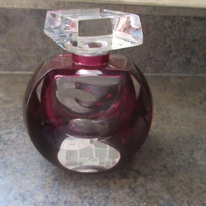 French Taille Main Crystal Veritable Perfume Bottle