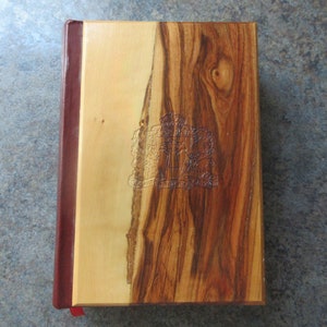 Holy Bible KJV - Version King James Couverture en bois d&#39;olivier Holyland Bethlehem