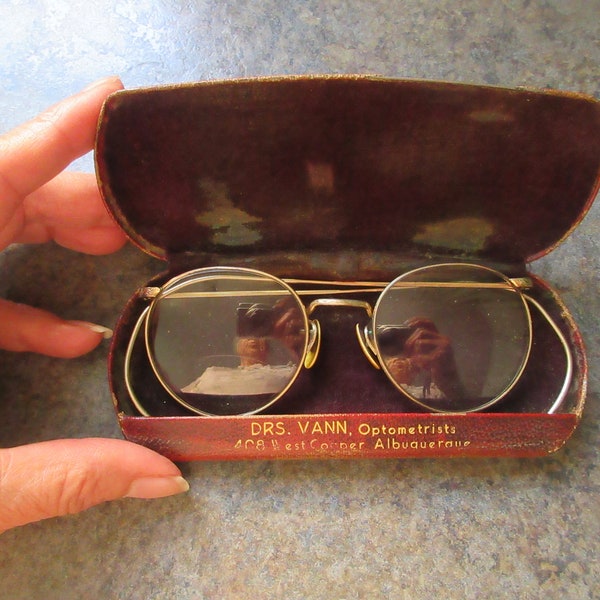 Rare Antique American Optical Ful-Vue Eyeglasses 1/10 12 K Gold Filled 43 x 30