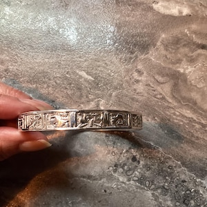 Taxco Mexican Silver Aztec Bracelet - Etsy