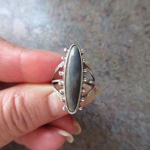 Sterling Silver Natural Stone Ring