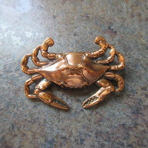 Vintage Rare Renoir Copper Crab Brooch