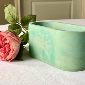 Stone  Bowl-Aged Jade Color