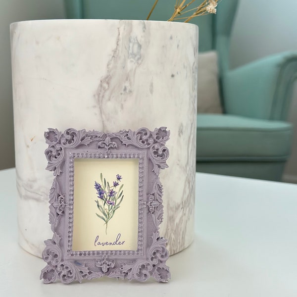 Ornate Mini Frame with Lavender Print